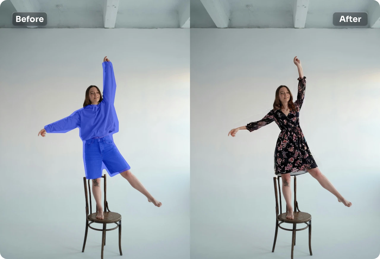 Virtual Try on Clothes With AI Magic